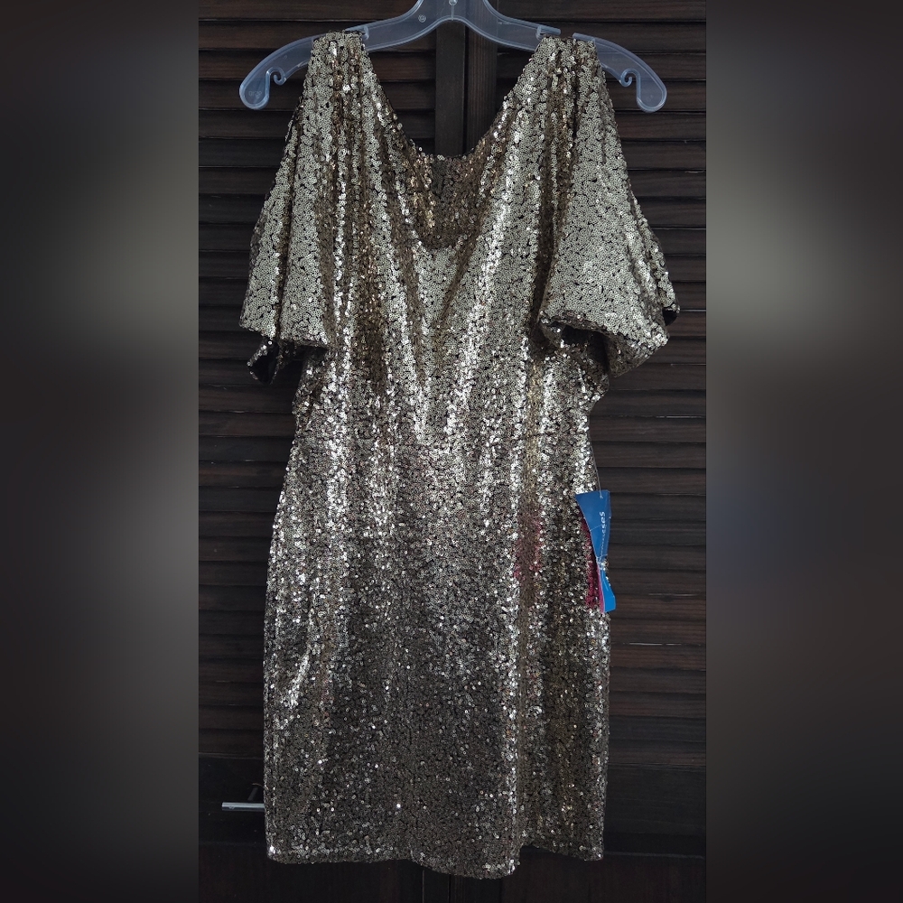 Symphony Gold Sequined Dress